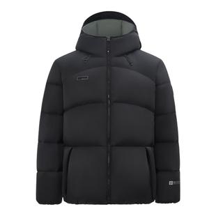 雪中飞2025男士短款高充绒连帽羽绒服潮流多彩面包加厚舒适外套S