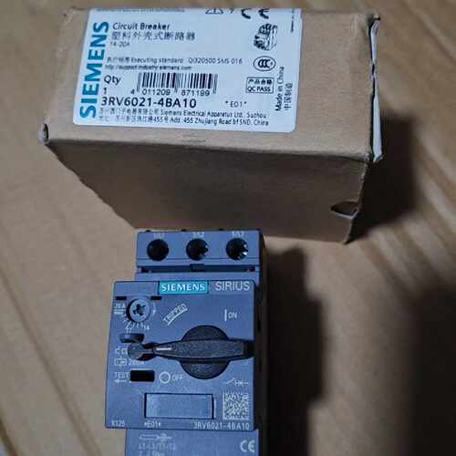 溢价-SIRIUS塑壳断路器，型号3RV6021-4BA10