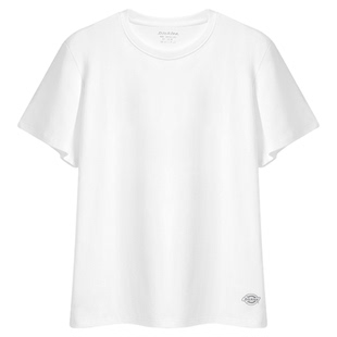 Dickies全棉白色短袖男士纯棉2026新款夏季潮牌透气男款T恤打底