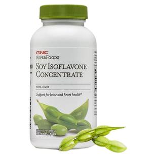 美国GNC健安喜 浓缩大豆异黄酮胶囊90粒 天然雌激素 女性保养进口