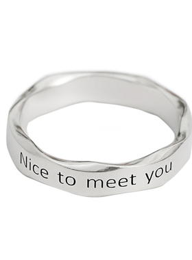 手工原创设计定制情侣戒指刻字