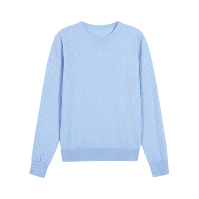 Maven Lin 镇店品质 1OO羊毛圆领针织衫女气质优雅长袖打底上衣