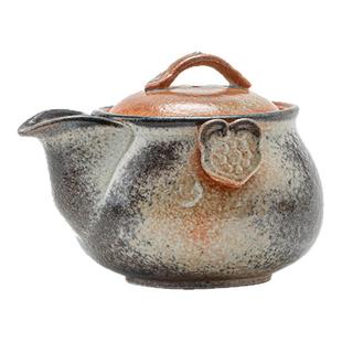 如意丨柴烧粗陶宝瓶茶壶手工复古手抓壶陶瓷创意家用单壶泡茶器