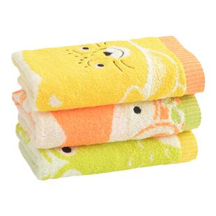 洁丽雅新疆棉卡通儿童小毛巾家用宝宝婴儿全棉洗脸擦手小面巾男女