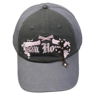 金秋天 申留真 李惠利 同款 gila archive韩国新款软顶星星棒球帽