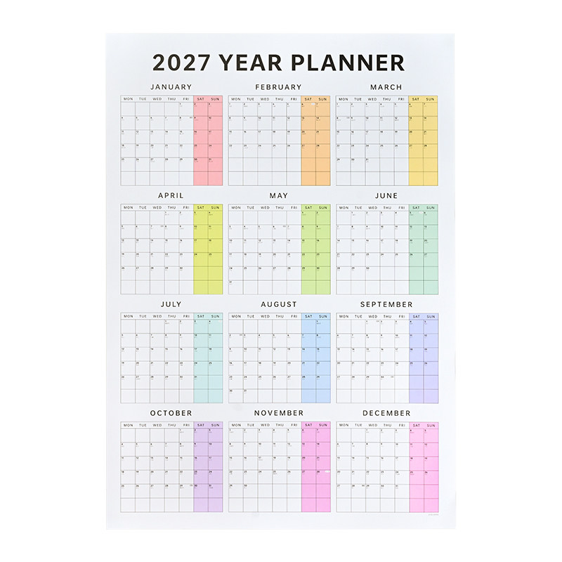 hellopaper新款2027全年规划日历