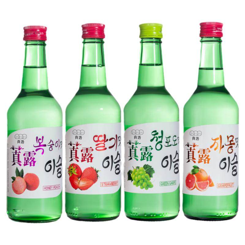 韩式烧酒果味清酒低度微醺青葡萄味露酒女士聚会新品原味利口酒