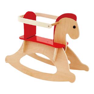 Hape儿童实木摇摇马 婴儿小木马1-3岁宝宝玩具骑马一周岁生日礼物