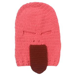 吐舌头玩偶头套沙雕搞怪可爱卡通网红针织帽秋冬保暖恐怖搞笑直播