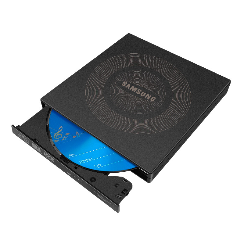 三星USB外置闪雕DVD刻录机SE-208RF光盘封面制作笔记本台式电脑用
