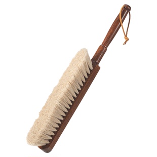 霜山马毛扫床刷家用床上卧室清洁用品车内除尘长柄榉木软毛刷子