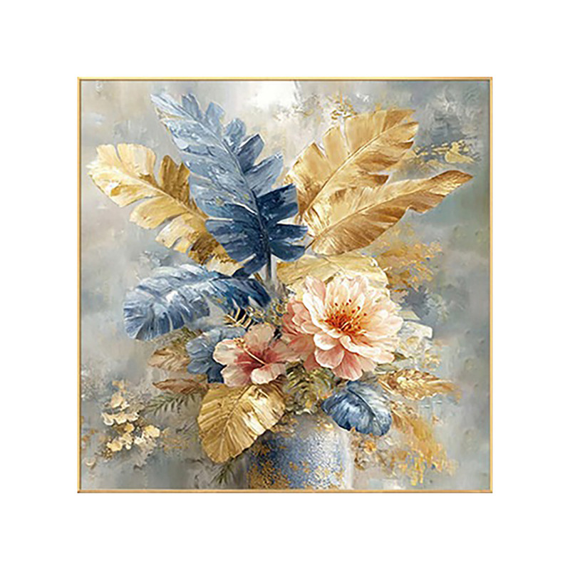 锦绣生花现代轻奢餐厅装饰画