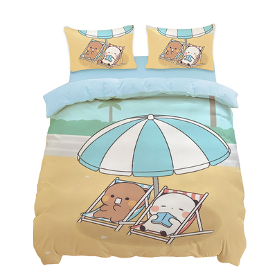 一二布布四件套牛奶绒冬季加厚