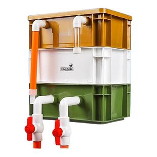 森森周转箱过滤箱鱼缸鱼池过滤器水循环系统整套上滤滴流盒过滤盒