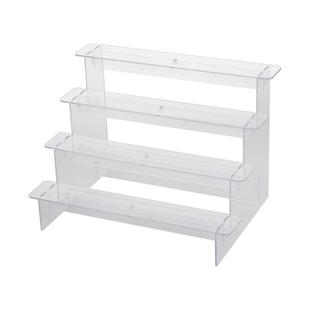 亚克力阶梯式泡泡玛特展示架陈列架透明盲盒二次元手办模型底座架