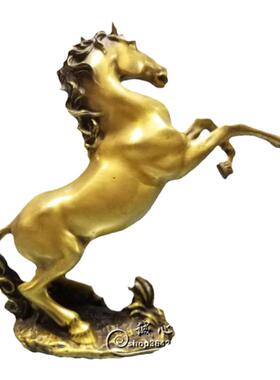 铜生肖马摆件马到成功跃马摆件
