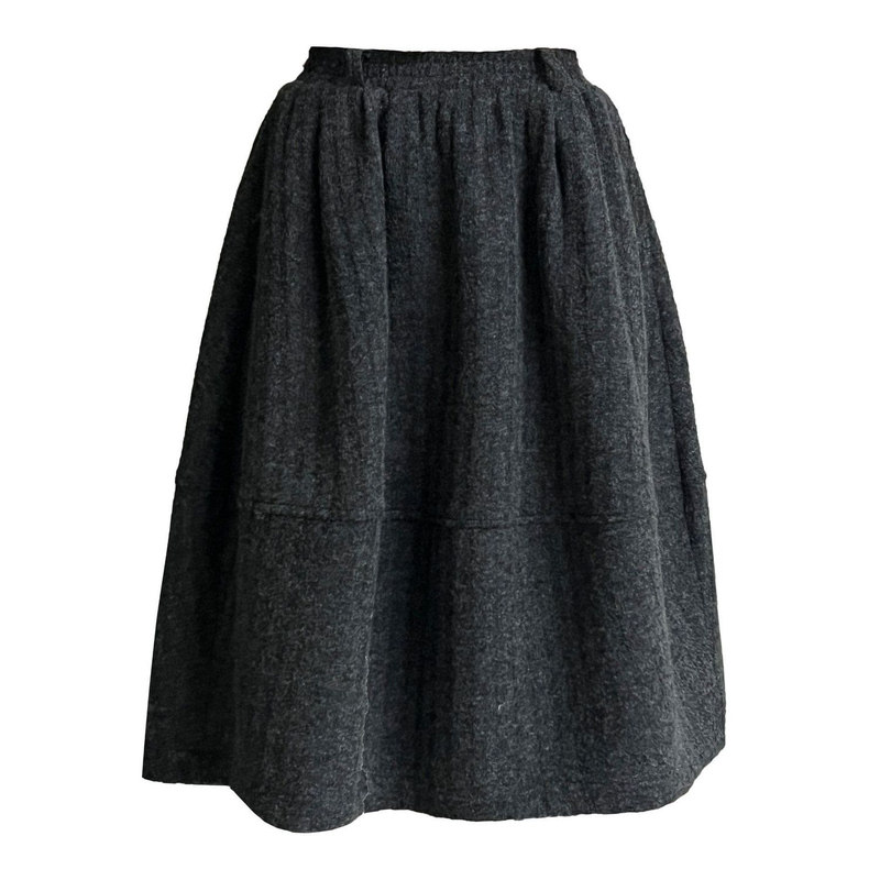 秋冬韩系复古毛呢A字显瘦半身裙