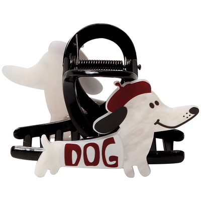 可爱小狗抓夹中号头饰2024年新款