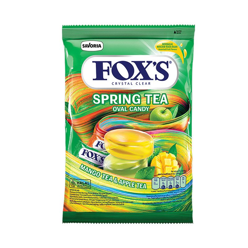 foxs霍士硬糖袋装什锦水果味硬糖喜糖果休闲零食果汁味125g*1袋