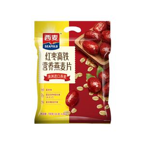 西麦红枣高铁燕麦片700g*1袋营养早餐养胃即食冲饮独立小包装麦片