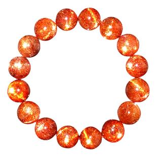 天然金太阳石手链金草莓晶手串日光太阳石阿鲁沙多圈水晶一物一图