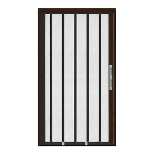 铝合金金刚网隐形折叠门防猫狗防蚊虫纱门推拉式阳台入户门免打孔