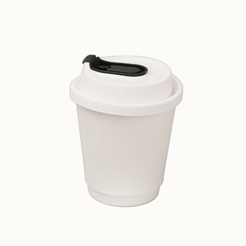三杯茶双层食品级一次性咖啡杯子