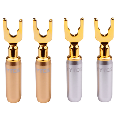 u型音箱插头音响喇叭线连接线