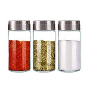 玻璃撒料瓶调料盒家用厨房烧烤调料瓶罐胡椒粉盐罐厨房用品组合装