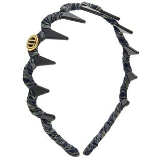 兰诺发卡发箍女2025新款高级感洋气时尚齿梳防滑高颅顶波浪形头箍