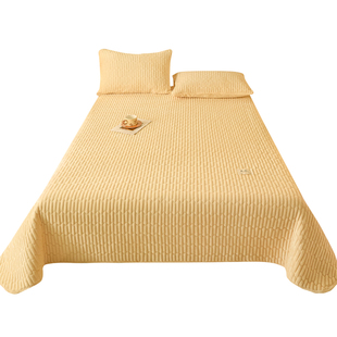 牛奶绒床盖三件套加厚加绒床单榻榻米防滑炕盖珊瑚绒单件床毯冬季