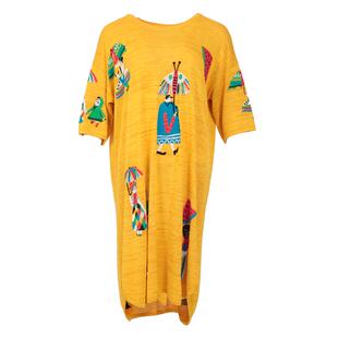 阁兰秀2025早秋新款短袖针织连衣裙子中长款减龄洋气提花高端女装