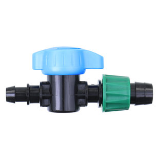 16mm滴灌带旁通阀门果树微喷配件16滴灌毛管开关接头25喷灌水管阀