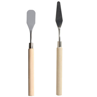 油画刀刮刀套装小丙烯水粉颜料工具平头小尖刀美术用品用具调色刀铲刀肌理刀画画材料儿童专业全套绘画油画棒