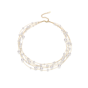 iKiCo Jewelry王野口同款满天星系列珍珠项链女法式高级配饰套链