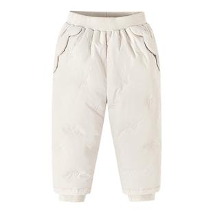 迷你巴拉巴拉女童三防羽绒裤2025冬新款宝宝拒水防风加厚保暖长裤