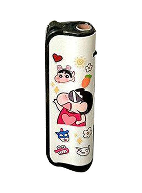 蜡笔小新蓝焰防风打火机直冲