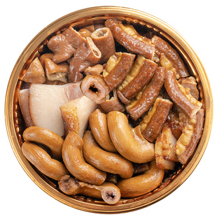 精致潮菜潮汕卤味新鲜猪尾巴卤水猪粉大肠无猪骚味拼三包邮顺丰