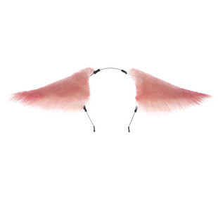 毛绒仿真狐狸耳朵发饰漫展cosplay稻妻头饰道具八重神子兽耳发箍