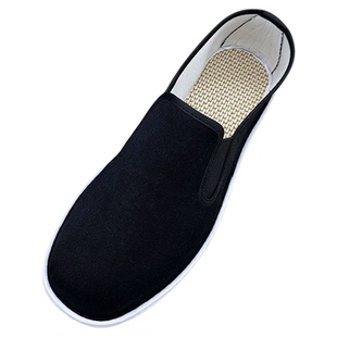 老北京布鞋男款手工千层底夏透气防滑耐磨爸爸干活亚麻布