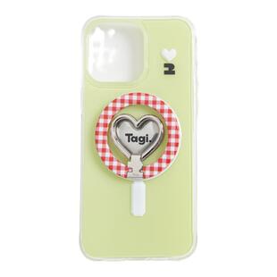 Tagi.怦怦开心保护壳磁吸折叠桌面支架适用iphone17PM防摔手机壳苹果16pm