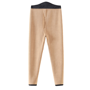 薄棉裤男士光滑面大码保暖裤秋冬加绒加厚一体打底秋裤子加肥加长