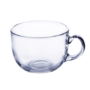 青苹果日式耐热玻璃杯家用泡茶杯牛奶带把茶饮杯喝水杯子办公杯子