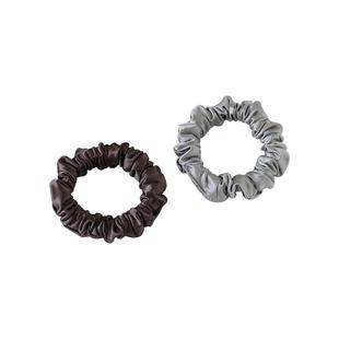 高品质缎面小肠发圈女亲肤真丝手感头绳皮套皮筋简约纯色马尾发绳