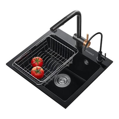 悍高石英水槽白黑色小方槽