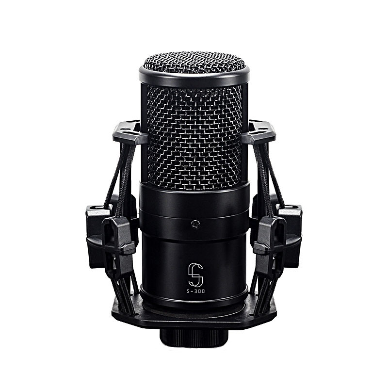 S300电容麦克风专用录音声卡直播套装大振膜电脑台式手机唱歌话筒