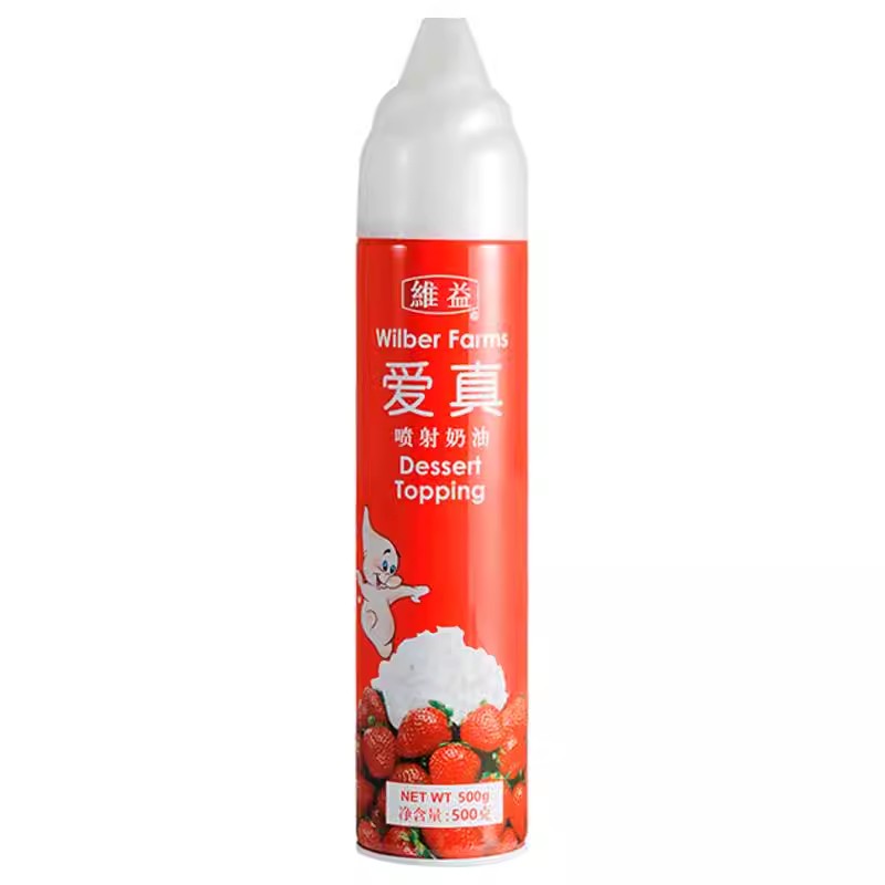 维益爱真喷射奶油500G