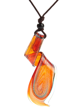 YMTAAUZ手工制作琉璃大吊坠项链