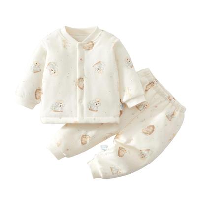 棉恋森婴儿衣服秋冬分体套装纯棉
