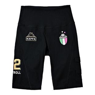 kappa卡帕女子系列骑行裤新款女紧身跑步训练短裤五分瑜伽裤